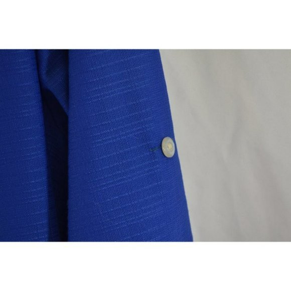 Vintage Trade Coat or Dress Blue with White and Red Stripes Zip Up - Picture 6 of 10